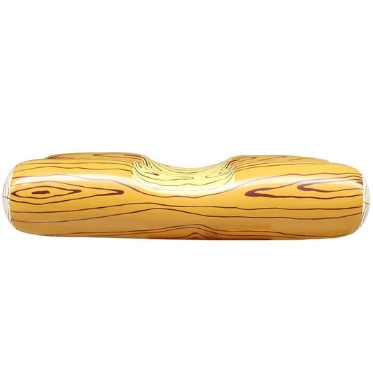 Set Joc Gonflabil Pentru Piscina Tip Lupta Cu Pluta Si Vasla, Design Trunchi De Copac, Material PVC Rezistent, Pentru Copii Si Adulti, 140 x 35 cm, Maro, 2 Piese