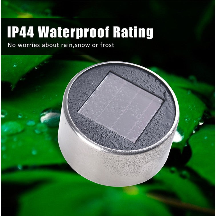 Set 10 Lampi Solare LED pentru Gradina, Rezistente la Intemperii IP44, Lumina Alb Rece 6500K, Autonomie 6 Ore, Plastic ABS, 5.5 x 36.5 cm, Argintiu