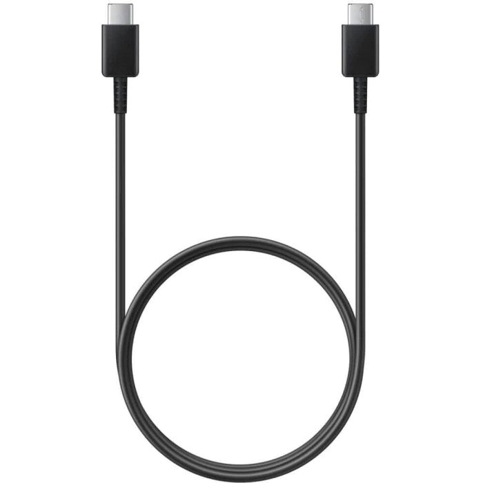 Cablu de Date si Incarcare Rapida USB Tip-C la USB Tip-C, Fast Charge 480 Mbps, Protectie Supratensiune, Invelis Textil Flexibil, 1 metru, Negru