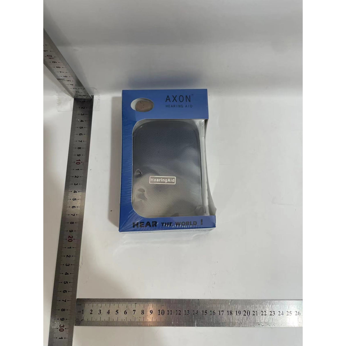 Axon Aparat Auditiv Reincarcabil, Amplificator de Sunet Intraauricular cu Reducere Zgomot, Digital, Acumulator Li-ion, Bej, 4 Dopuri Incluse