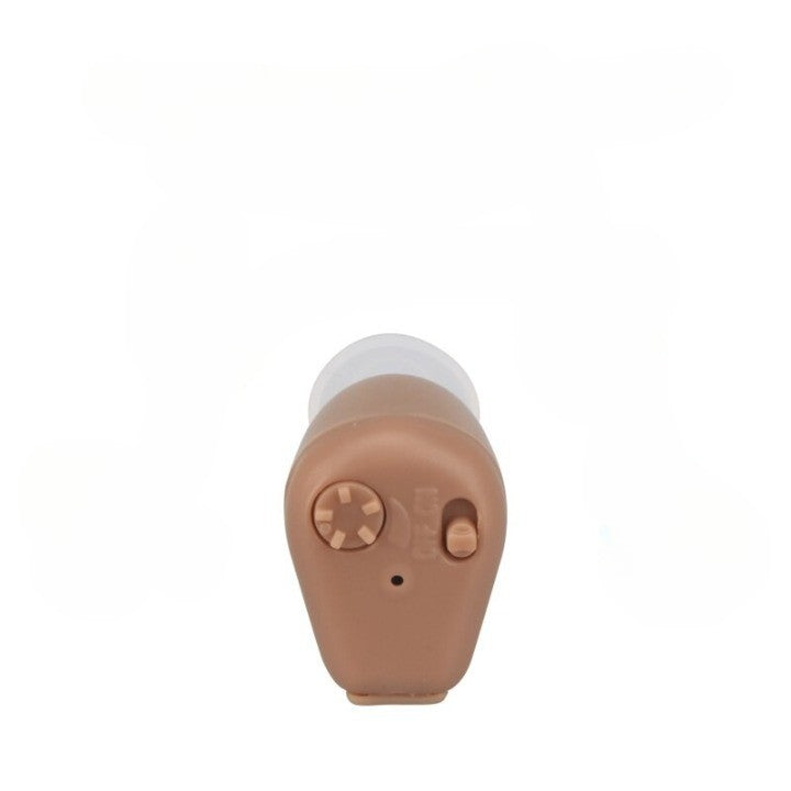 Axon Aparat Auditiv Reincarcabil, Amplificator de Sunet Intraauricular cu Reducere Zgomot, Digital, Acumulator Li-ion, Bej, 4 Dopuri Incluse