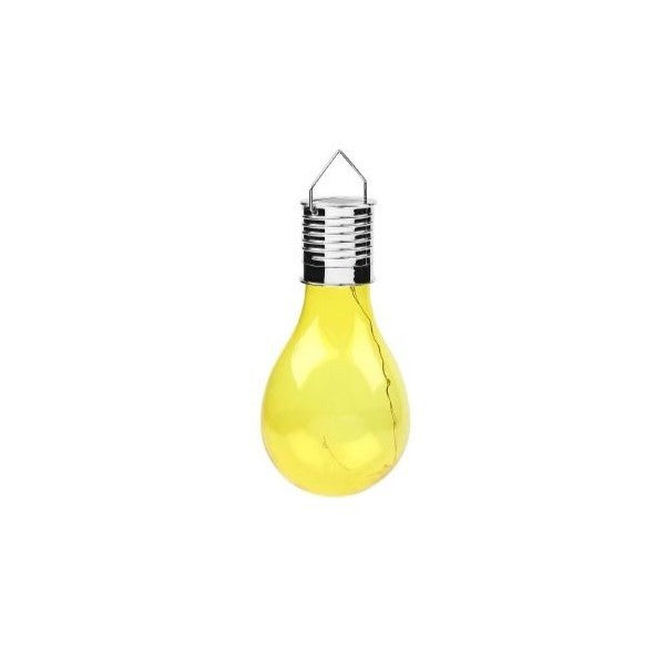 Lampa Solara LED Decorativa Ultron, Model Bulb Suspendat pentru Exterior, Protectie IP65, Galben