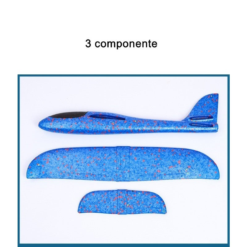 Avion Planor, Zbor Stabil Si Rezistent, Polistiren, 47 cm, Rosu