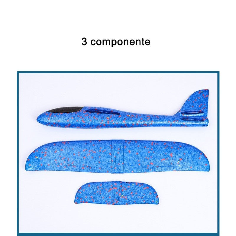Avion Planor, Zbor Stabil Și Rezistent, Polistiren, 47 cm, Galben