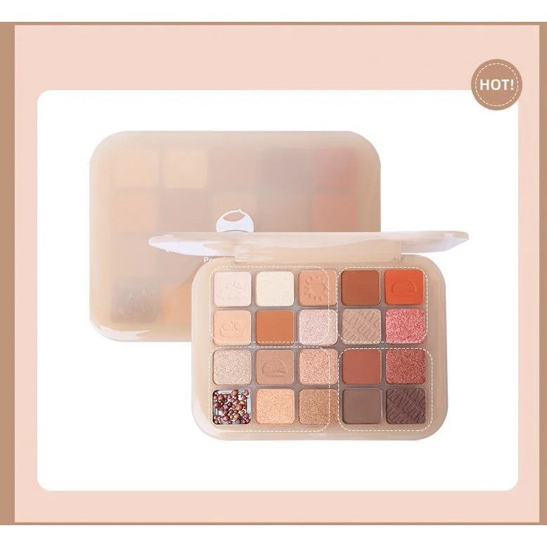 Daisy Dear, Paleta Machiaj cu 20 Culori Pigmentate, Farduri de Pleoape Mate, Metalice si Sidefate, Textura Fina, Multicolor