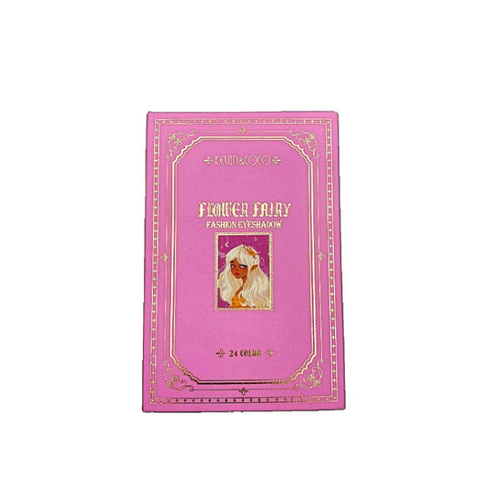 Kevin&Coco Paleta Farduri Tip Carte, 24 Culori Intens Pigmentate, Include Iluminator si Blush, Design Dreptunghiular, Multicolor, 210 g