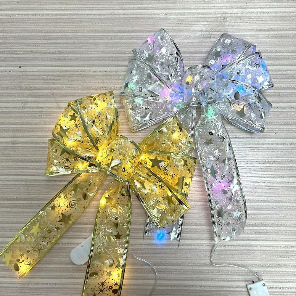 Panglică LED de Crăciun Aurie, Instalație Flexibilă cu Sârmă de Cupru, 200 LED-uri, Alimentare 3 Baterii AA, Lungime 20 m, Multicolor