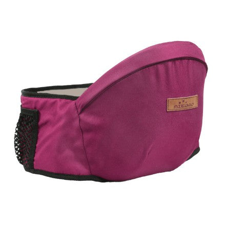 Marsupiu Port-Bebe Ergonomic cu Scaunel detasabil, 3 Pozitii de transport, Bumbac Respirabil, Capacitate 20 kg, Varsta 0-3 Ani, Talie 67-110 cm, Rosu