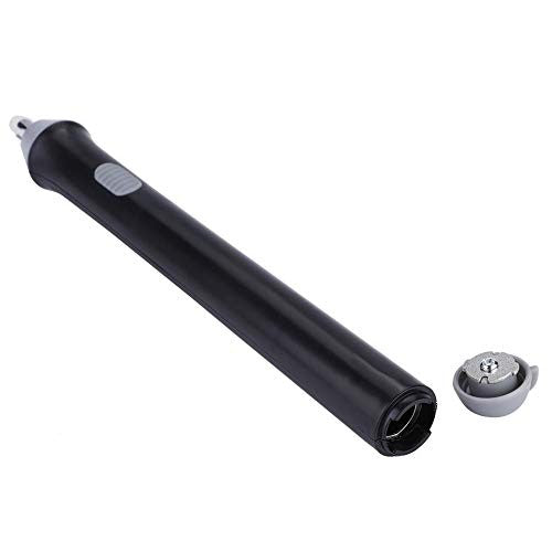 Radiera Electrica pentru Schite si Arta, Guma de Sters cu 2 Grosimi 3 mm si 5 mm, Design Ergonomic, Material ABS, 20 Rezerve Incluse, Alimentare 2 Baterii AA, Negru
