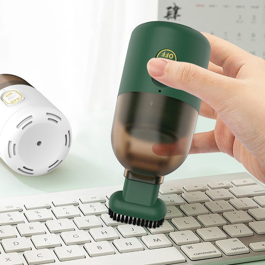 Aspirator Portabil Auto N8, Mini Aspirator Fara Fir pentru Casa si Masina, Functie 2 in 1, Incarcare USB, Baterie Litiu, 16.3x6 cm, Verde