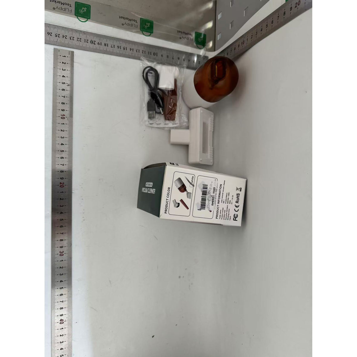 Aspirator Portabil Auto N8, Aspirator Fara Fir pentru Masina si Casa, Functie 3 in 1, Incarcare USB, Baterie Litiu, 16.3x6 cm, Alb