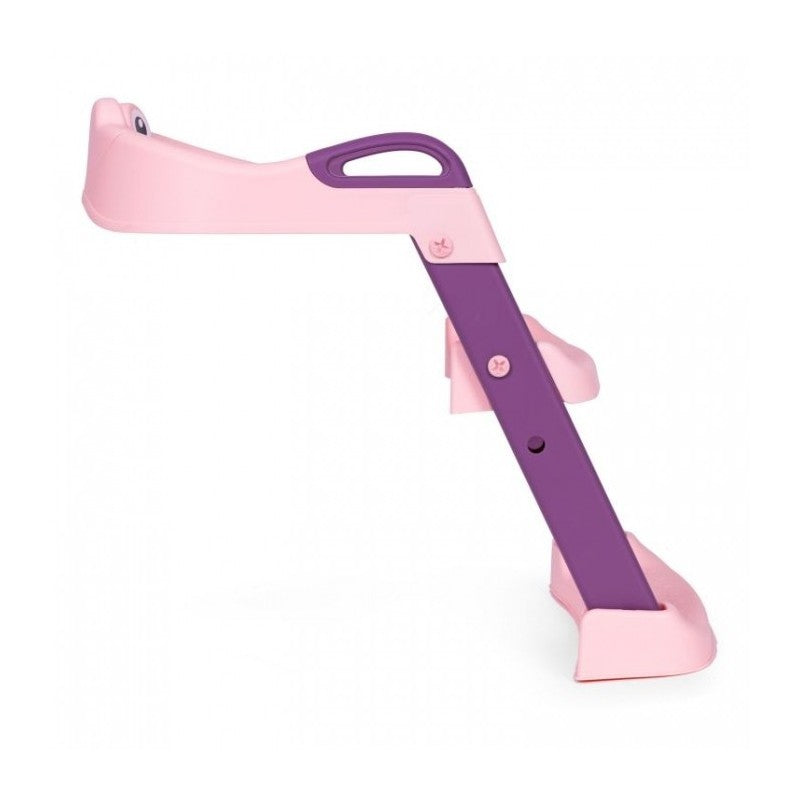 Reductor WC cu Scara pentru Copii, Scaunel Inaltator Toaleta Pliabil, 2 Trepte Reglabile, Colac Moale PVC, Spatar si Manere, 1-7 Ani, Plastic, Roz/Mov