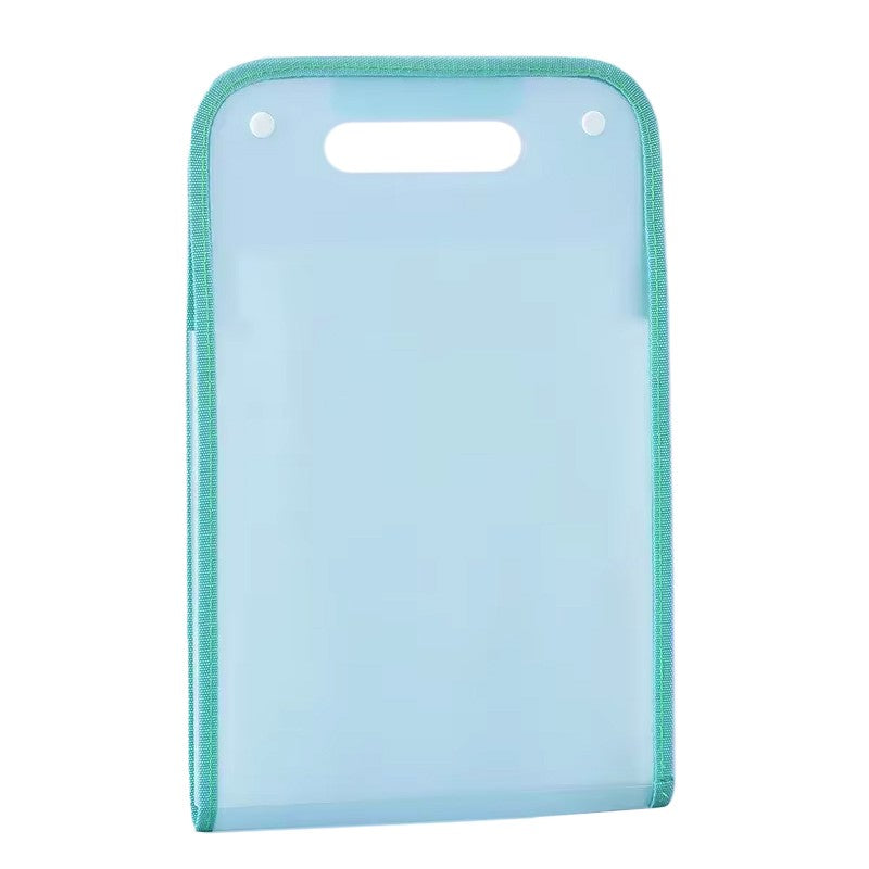 Suport Vertical pentru Documente A4, Organizator Portabil cu Maner, Polipropilena, 37x24.3 cm, Albastru