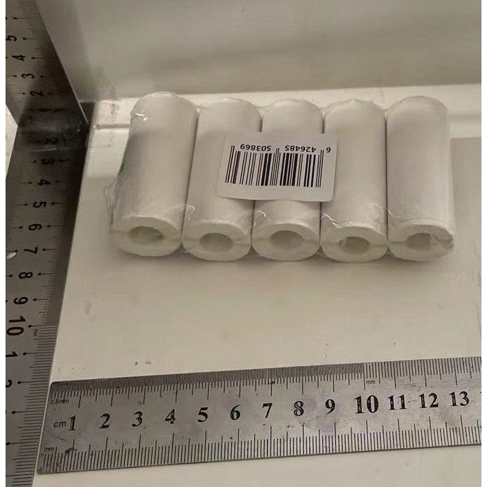 Mini Imprimanta Foto Portabila, Conexiune Bluetooth, Tehnologie Termica Fara Cerneala, Design Pisica, 200 DPI, 11 Piese, Include 5 Role Hartie Termica, 5 Role Autocolante si Markere, Roz