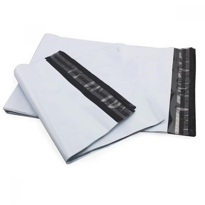 Plicuri Curierat Autoadezive, Polietilena Rezistenta 60 Microni, Fara Logo, 350 x 400 + 50 mm, Set 100 Bucati, Negru/Gri