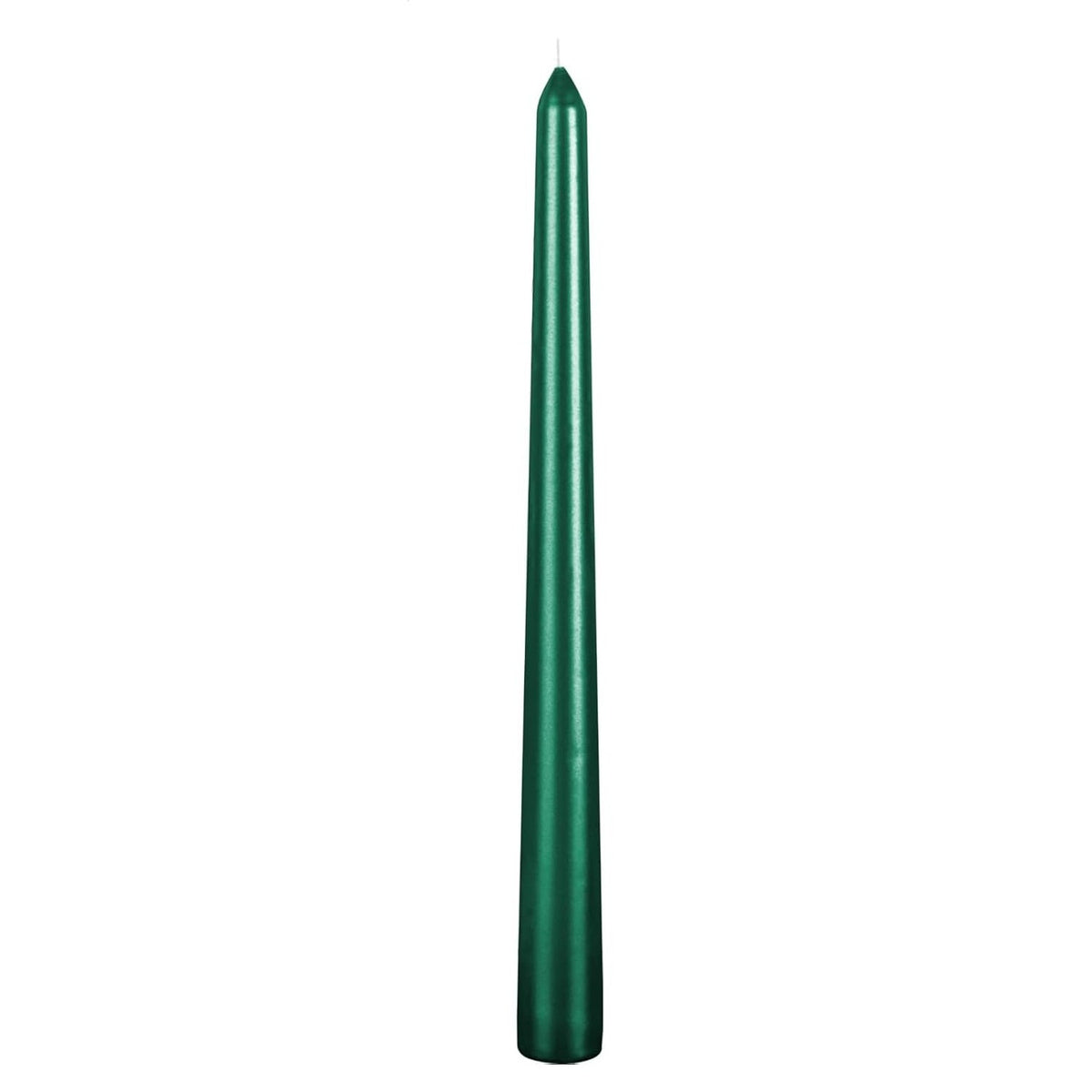 Lumânare Decorativă pentru Masă, Fără Fum, Ardere 7.5 Ore, Parafină, 2.2 x 25 cm, Verde