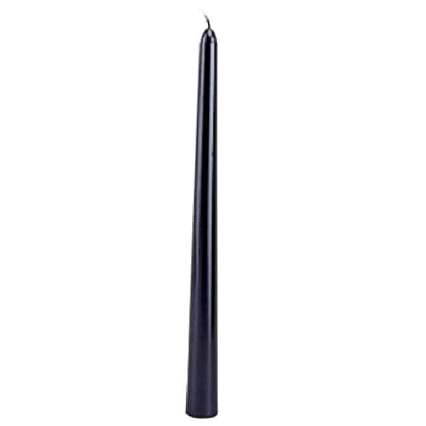 Lumanare Decorativa Pentru Masa, Model Subtire Fara Fum, Ardere 7.5 Ore, Parafina, 2.2 x 25 cm, Negru