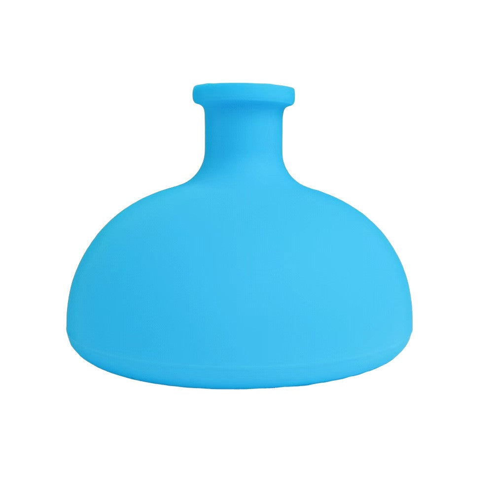 Dispozitiv Terapeutic Sputa, Cupa pentru Terapie Toracica si Eructare, Silicon Alimentar Moale, pentru Bebelusi si Copii, 7.5 x 6 cm, Albastru