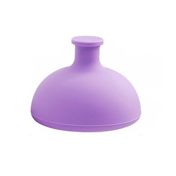 Dispozitiv Terapeutic pentru Sputa, Cupa Terapie Toracica si Stimulare Eructare, Silicon Alimentar Moale, pentru Sugari si Copii, 7.5 x 6 cm, Mov
