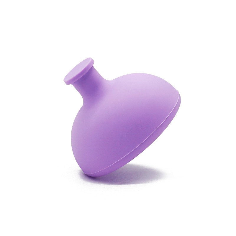 Dispozitiv Terapeutic pentru Sputa, Cupa Terapie Toracica si Stimulare Eructare, Silicon Alimentar Moale, pentru Sugari si Copii, 7.5 x 6 cm, Mov