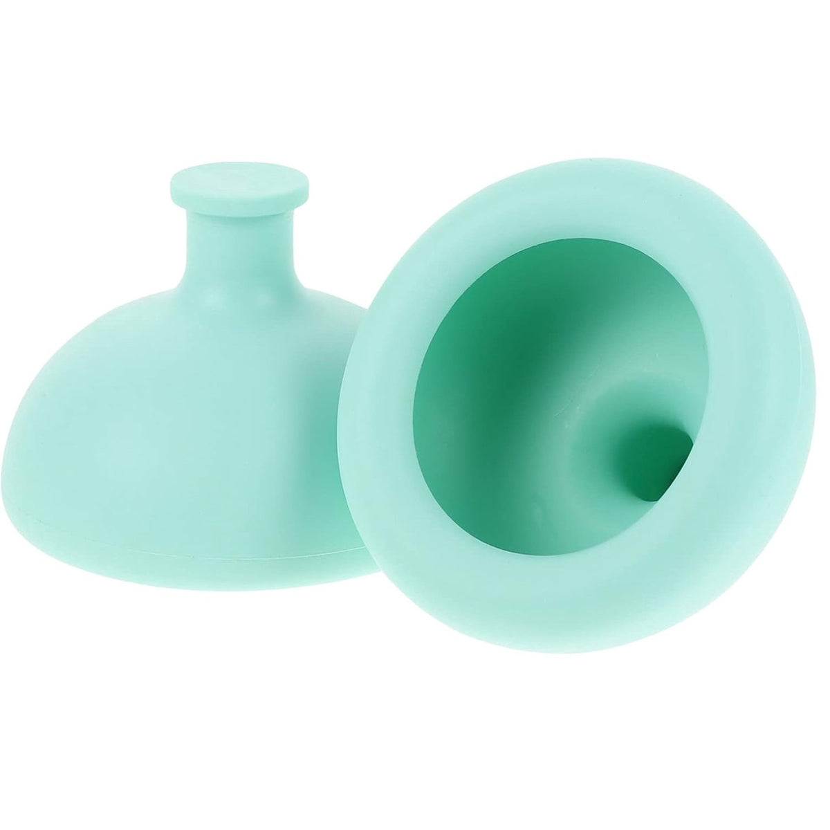 Dispozitiv Terapeutic pentru Sputa, Cupa Terapie Toracica si Eructare, Silicon Alimentar Moale, pentru Sugari si Copii, 7.5 x 6 cm, Verde