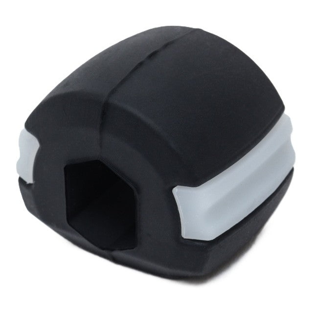 Dispozitiv Tonifiere Faciala, Antrenament Muschi Maxilar si Definire Mandibula, Silicon Medical, Snur si Cutie Depozitare Incluse, Negru