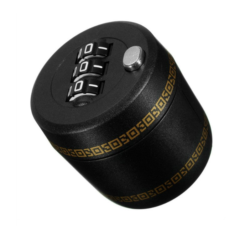 Lacat de Blocare pentru Sticle de Bauturi, Dop cu Cifru din 3 Cifre, Protectie Continut, Plastic PP, 40 x 42 x 45 mm, Negru