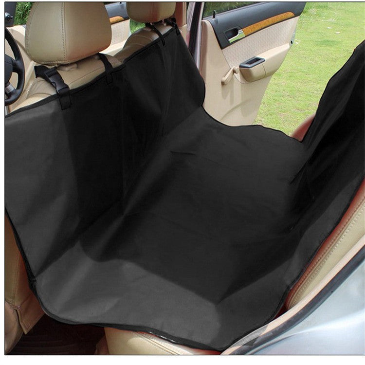 Husa Protectie Auto Pentru Caini Si Pisici, Covoras Impermeabil Pentru Bancheta Spate, Material Panza Oxford Rezistenta, 135 x 135 cm, Negru