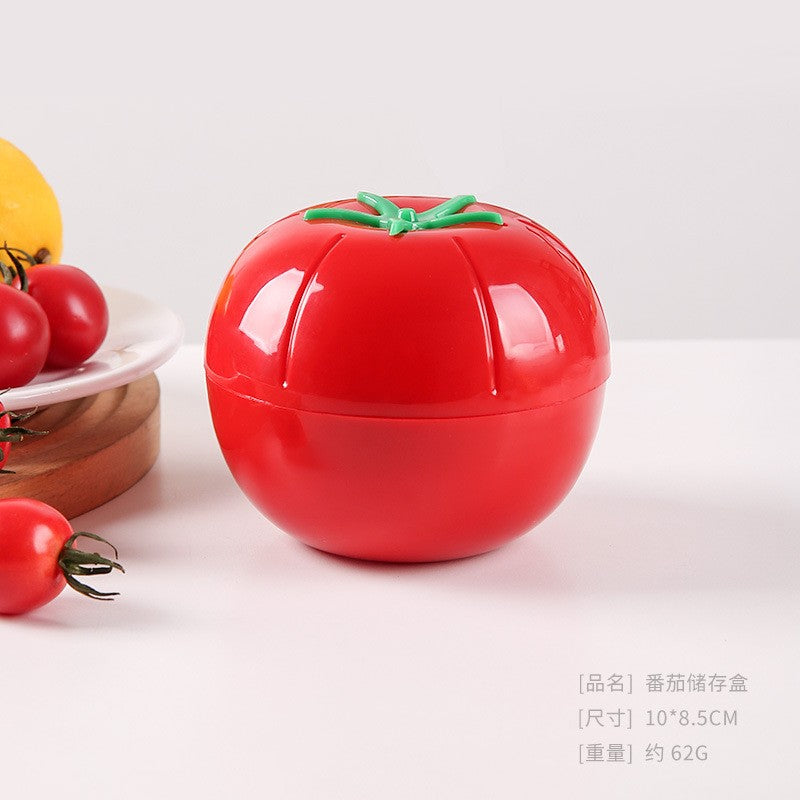 Cutie Depozitare Alimente, Recipient Organizare Gustări și Condimente, Plastic Rezistent, Model Pătrat, 10x10x8.5 cm, Roșie