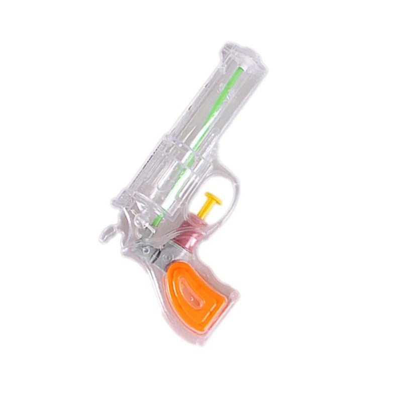 Pistol Cu Apa Pentru Copii, Jucarie De Vara Pentru Aer Liber, Actionare Manuala, Plastic Rezistent, 16 x 5 x 2 cm, Transparent/Portocaliu