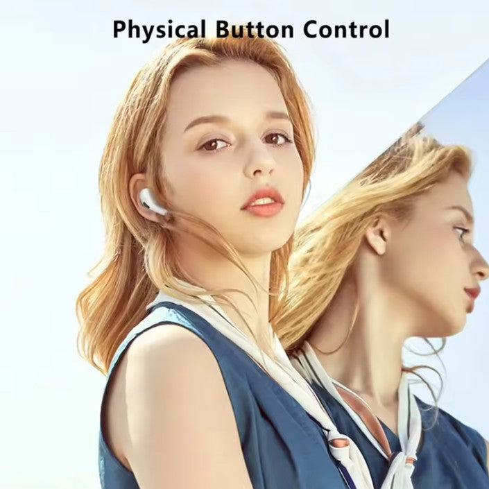Casti Wireless Apollo T14, Bluetooth 5.3, Anulare Zgomot ANC, True Wireless Stereo, Sunet HiFi, Control Atingere, Rezistenta Apa IP7, Carcasa Incarcare 400 mAh, Afisaj LED, Alb