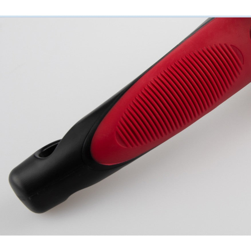 Maner Auto 4 in 1, Kit de Siguranta cu Maner de Sprijin, Ciocan Geam, Cutter Centura si Lanterna LED, ABS si Aluminiu, 18 x 7 cm, Rosu/Negru
