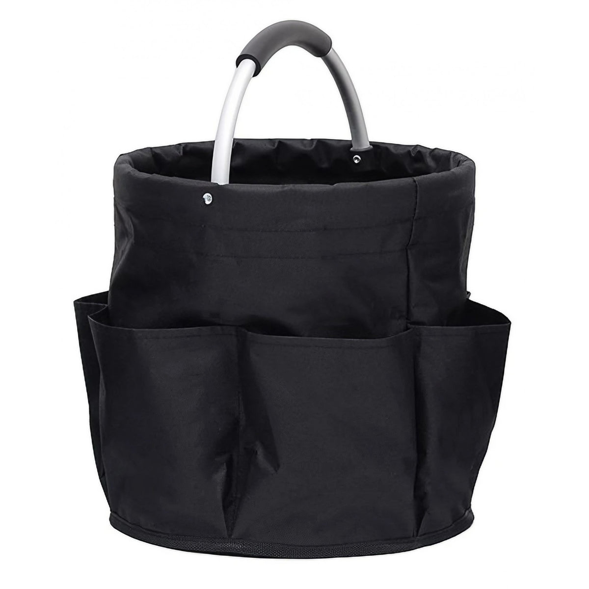 Geanta Cos Universal pentru Scule si Picnic, Organizator Pliabil cu Buzunare Exterioare si Maner Metalic, Material Oxford 600D Rezistent, 17L, 28 x 28 x 28 cm, Negru
