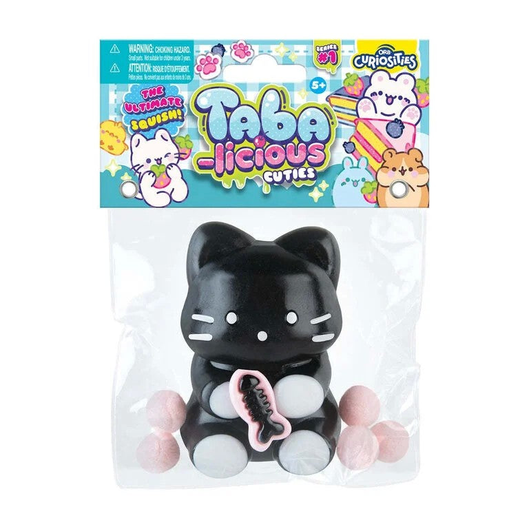 Jucarie Antistres Squishy Pisica, Revenire Lenta pentru Relaxare, Material TPR Moale, 10 x 6 cm, 70 g, Negru