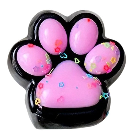 Jucarie Antistres Squishy Model Labuta de Pisica, Revenire Lenta pentru Relaxare si Senzorial, Silicon Moale, 6.8x6.2 cm, Roz Deschis