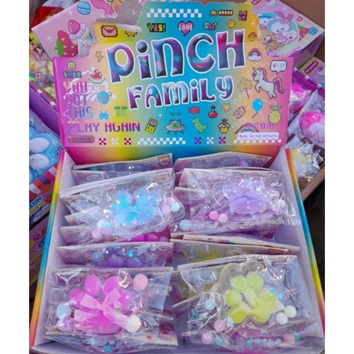 Cutie Ambalare pentru Set 12 Jucarii Antistres Squishy, Carton Rezistent, Depozitare si Cadou, 14 x 14 x 14 cm, Multicolor