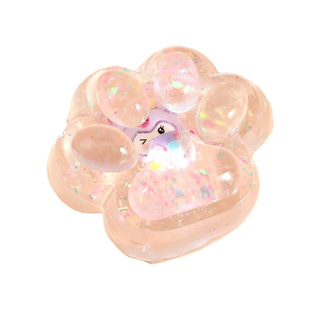 Jucarie Antistres Squishy Lăbuță de Pisică, Revenire Lentă pentru Terapie Senzorială, Material TPR Moale, Model Pinch Family, 7.5 cm, Multicolor