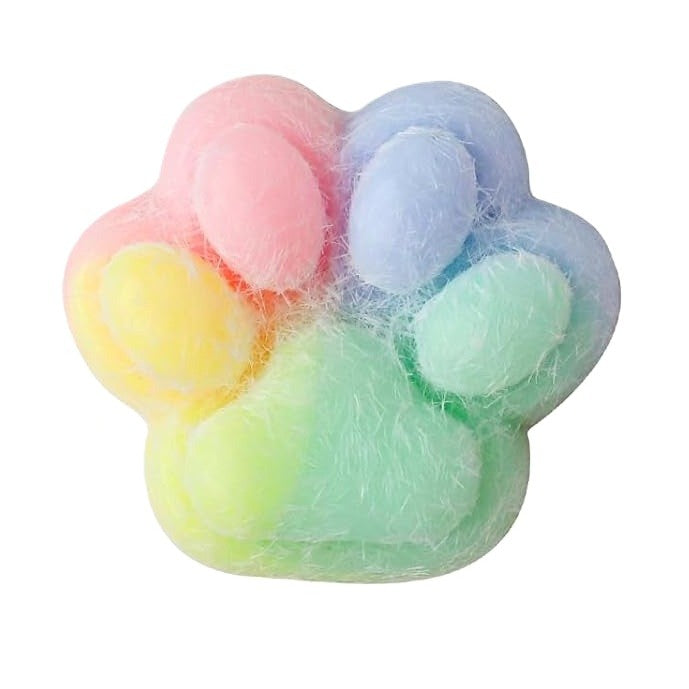 Jucarie Interactiva Squishy Antistres, Model Labuta De Pisica Cu Revenire Lenta, Material TPR Moale Si Textura Puf, 7.5 cm, Multicolor
