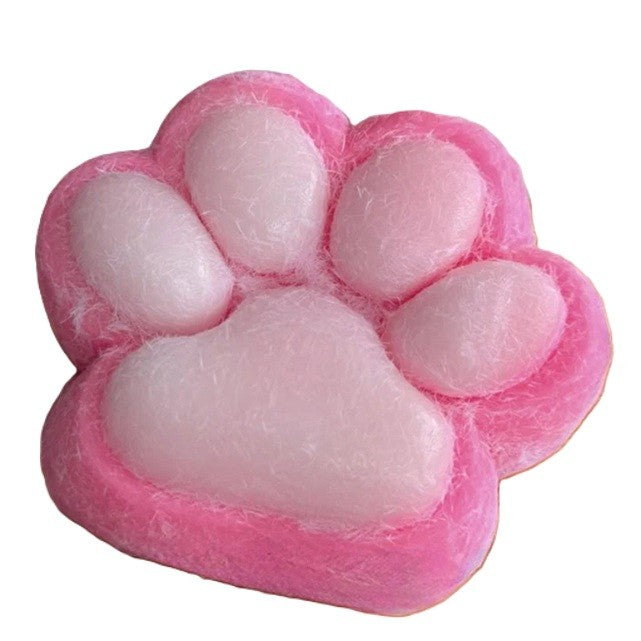 Jucarie Interactiva Squishy, Model Labuta de Pisica, Revenire Lenta Anti-Stres, Textura Moale Puf, Material TPR, 7.5 cm, Roz