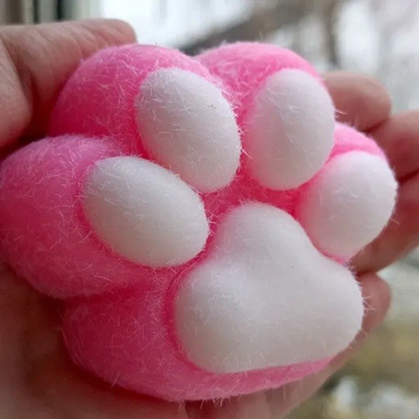 Jucarie Interactiva Squishy, Model Labuta de Pisica, Revenire Lenta Anti-Stres, Textura Moale Puf, Material TPR, 7.5 cm, Roz