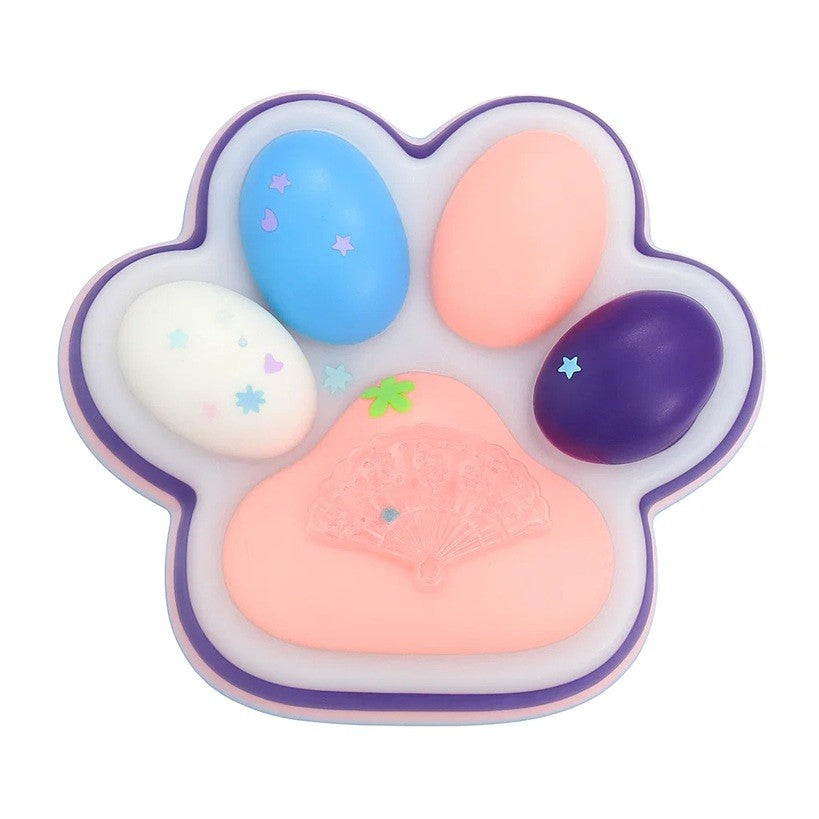 Jucarie Antistres Squishy, Model Labuta de Pisica Cat Paw cu Revenire Lenta, Material TPR Moale, 12.5x10.5 cm, 220g, Multicolor