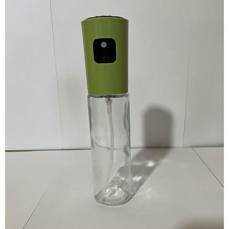 Pulverizator Ulei si Otet, Spray Reincarcabil pentru Gatit, Dozator din Sticla si Plastic, 100 ml, 18.3 x 4.3 cm, Verde Mat