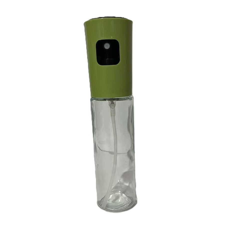 Pulverizator Ulei si Otet, Spray Reincarcabil pentru Gatit, Dozator din Sticla si Plastic, 100 ml, 18.3 x 4.3 cm, Verde Mat