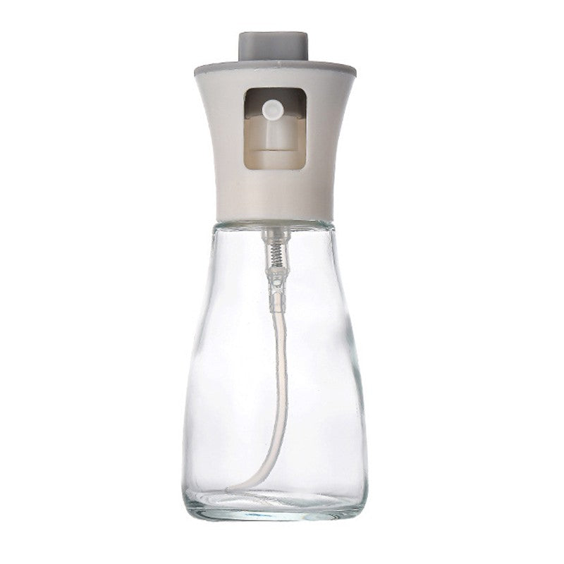 Pulverizator pentru Ulei si Otet, Spray Bucatarie Multifunctional, Recipient Reincarcabil cu Inchidere Etansa, Sticla si Plastic, 170 ml, Alb