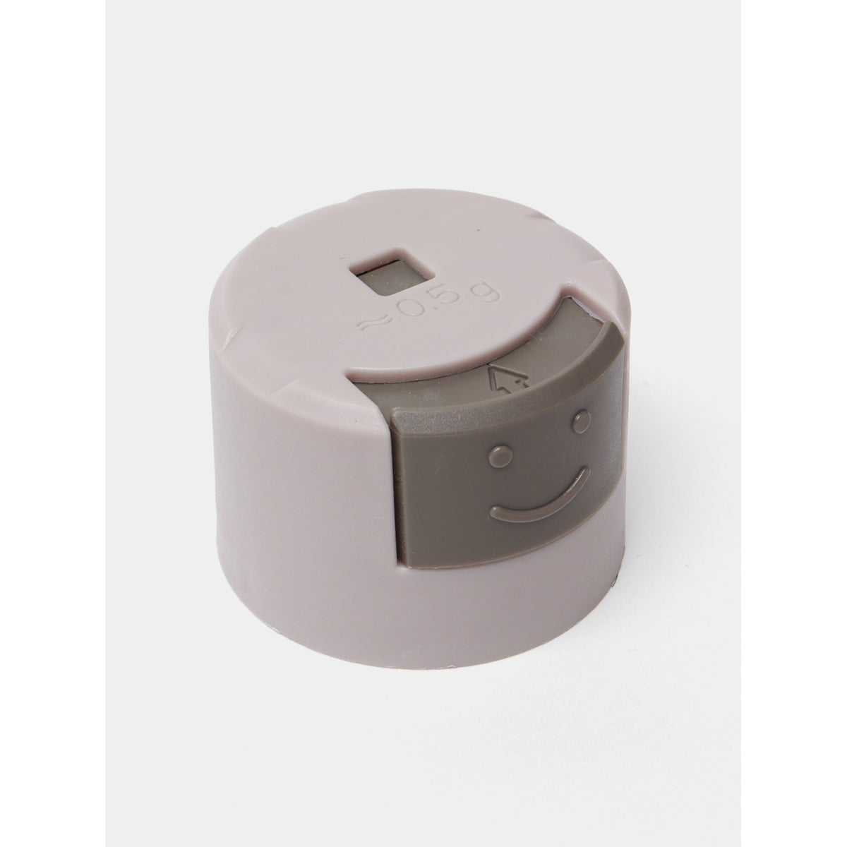 Dozator Condimente cu Buton pentru Dozare Precisă 5g, Recipient Etanș Antiumiditate din Sticlă și ABS, 180 ml, 11.3 x 6.4 cm, Bej