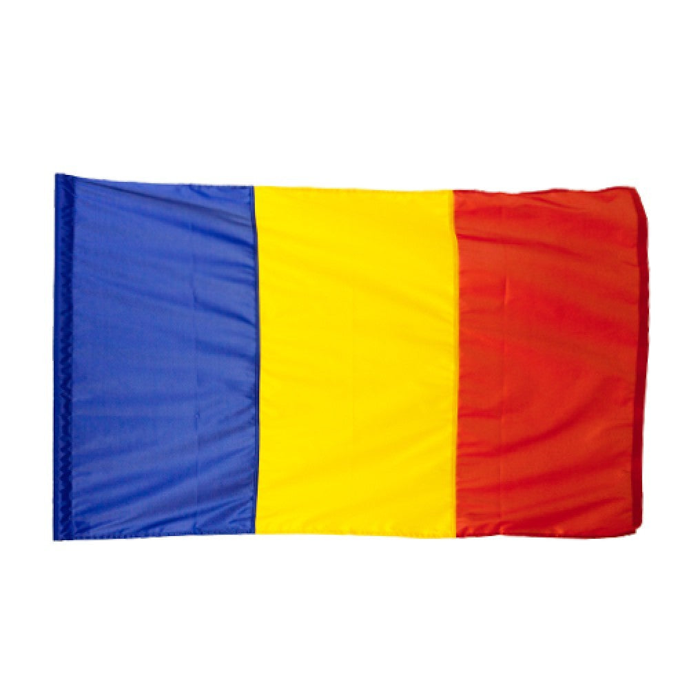 Kit Steag România Cu Catarg Metalic 1.8 m Și Suport Perete, Tricolor Din Material Textil Rezistent, Set Complet Montare Exterior, 3 Piese