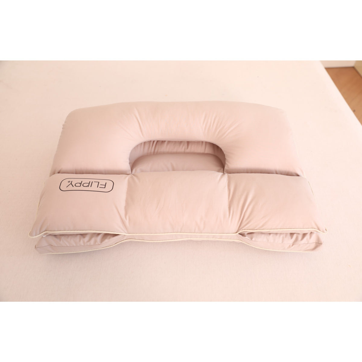 Pernă Ortopedică 3 în 1, Protecție Cervicală și Susținere Ergonomică, Design Strat Dublu, Umplutură Fibră Poliester, 45 x 70 cm, Gri