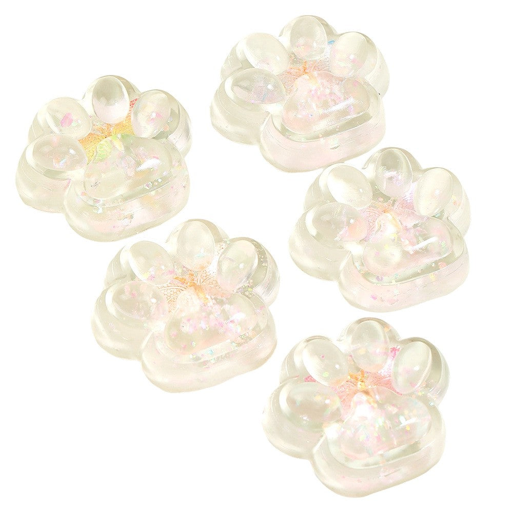 Jucarie Antistres Squishy Labuta de Pisica, Revenire Lenta si Textura Pufoasa, Material TPR Moale, Model Fluturi, 7 x 6.5 cm, Multicolor