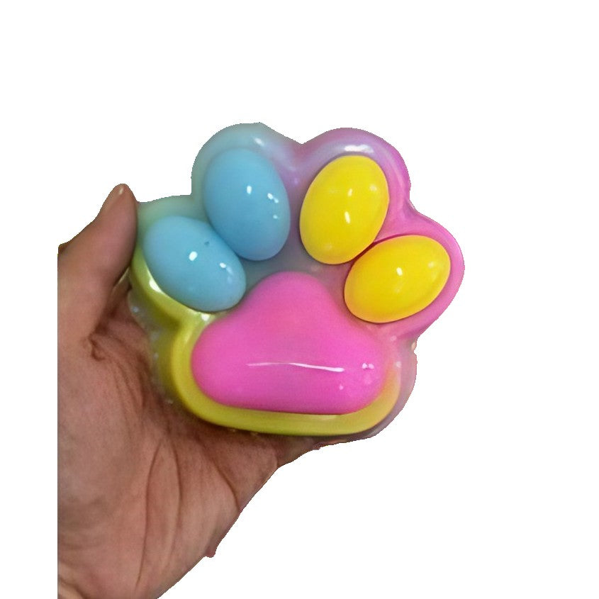 Jucarie Antistres Squishy, Model Cat Paw cu Revenire Lenta, Textura Moale TPR, 12.5x10.5 cm, 220g, Multicolor