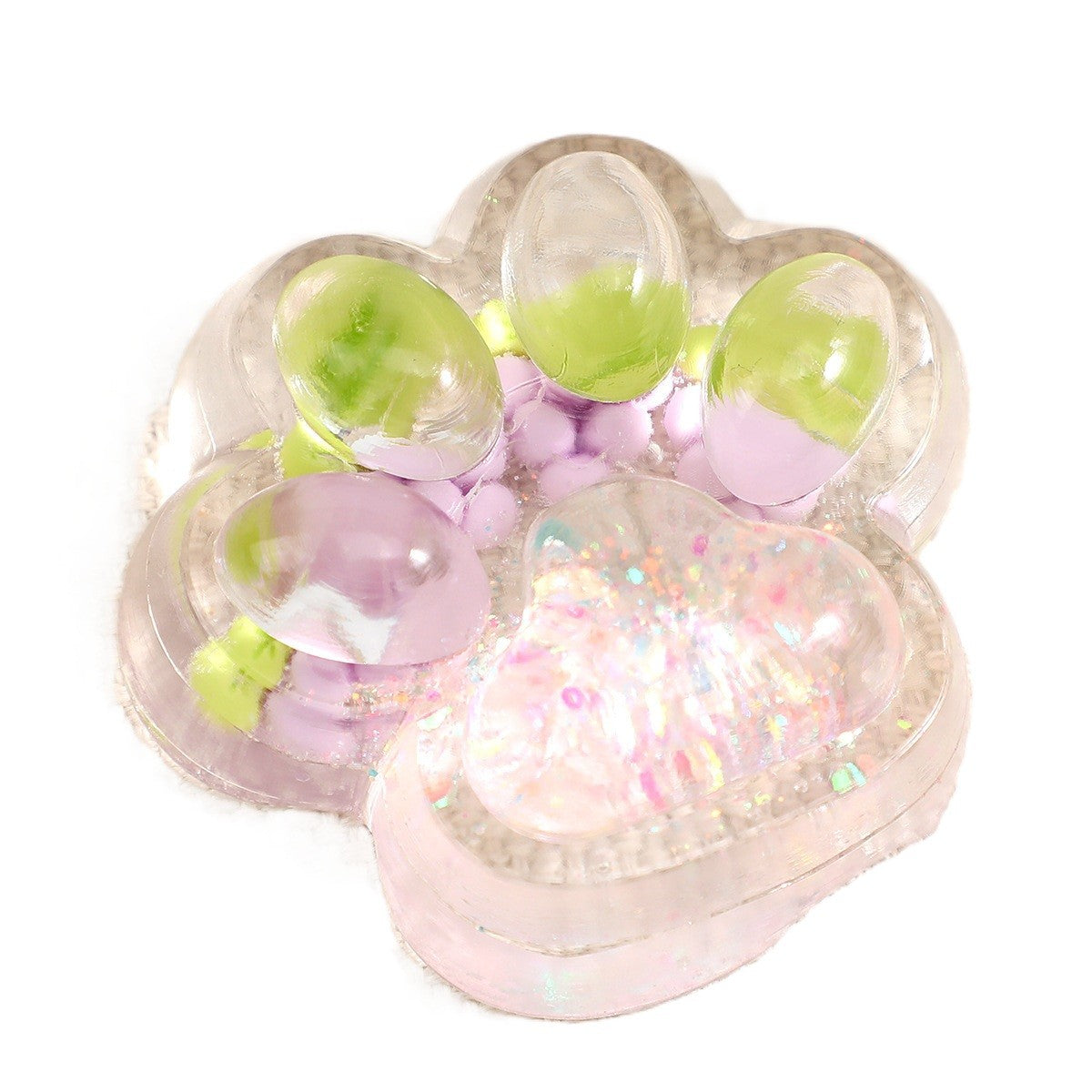 Jucarie Antistres Squishy, Labuta de Pisica cu Revenire Lenta, Terapie Senzoriala, Material TPR Moale, 7.5 cm, Multicolor